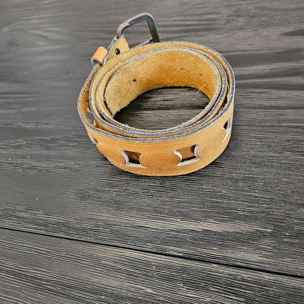 Tan Leather Belt Men's Unbranded
